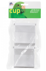 Prevue Hendryx Birdie Basics Outside Access Bird Cage Cup - 3 fl oz - 2 pk