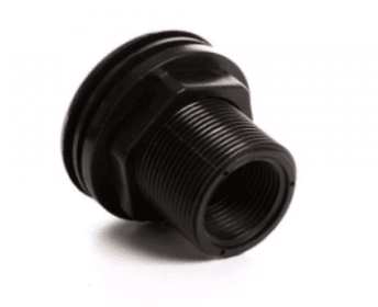 Lifegard Aquatics Double Threaded Bulkhead - 3/4"