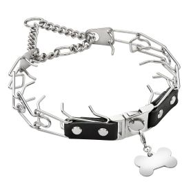 Pet Stainless Steel Stimulation Collar Supplies (Option: Steel-60cm)